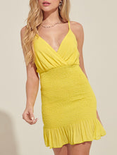 Load image into Gallery viewer, Smocked waist Lemonade Dress
