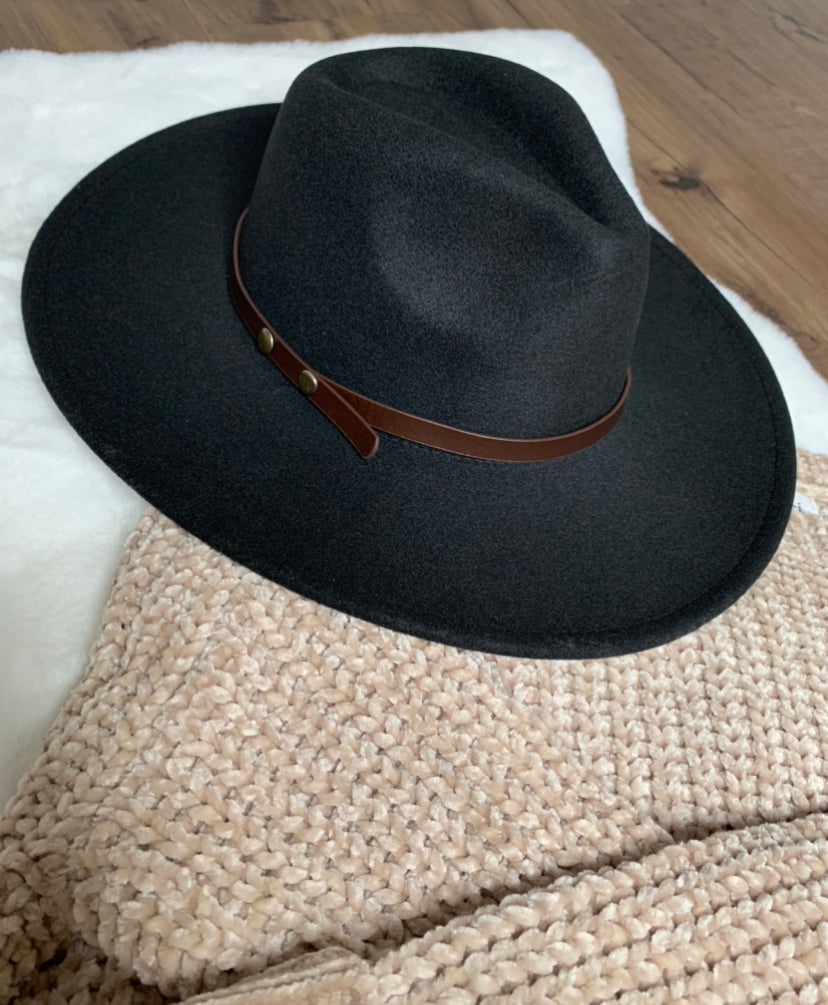 Wide Brim Fedora Hat